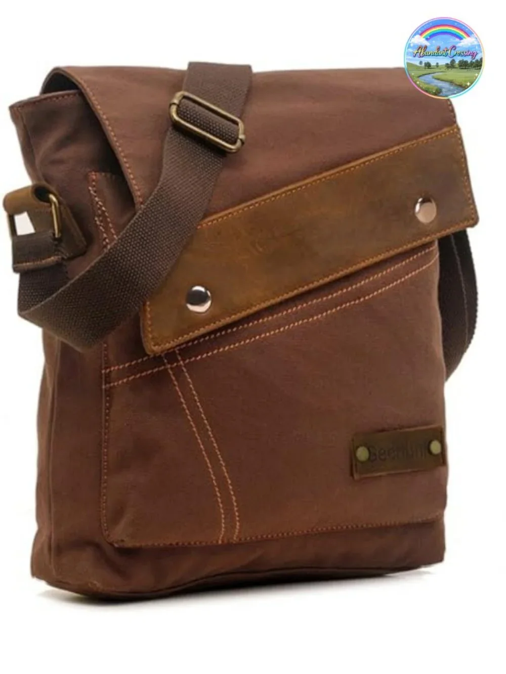 Canvas Messenger Bag Crossbody Shoulder Bag Daypack 6L